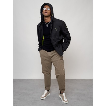 Sports male jacket, size 48, black color-13