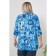 Female shirt, size 66, blue color