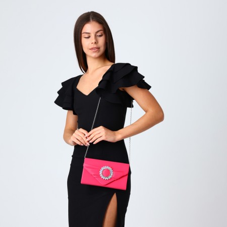 Female bag on magnet, color fuchsia-5