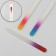 Rainbow glass glass for nails, 14 cm, in a case, color mix