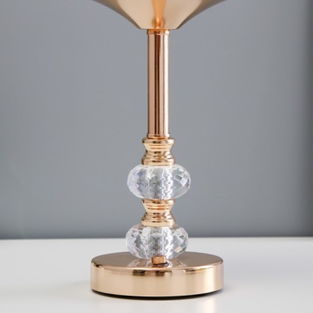 Table lamp sensory "Gaddy" LED 3W 3000-6000K USB AKB Dimmer gold 14x14x36 cm-5