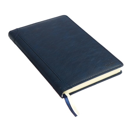 The diary is low, A5, 136 sheets, leatherette, Devente. Seattle, a solid cover with foam rubber, thermoting, perforation, liesse, block 70%, blue-2