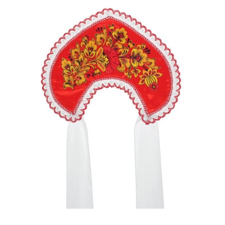 Kokoshnik "Khokhlome Print", Red Atlas, Mix tapes-3