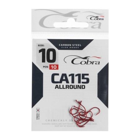 Cobra Allround hooks, series CA115, No. 10, 10 pcs.