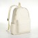 Young backpack from textiles with a zipper, 4 pockets, milk color
