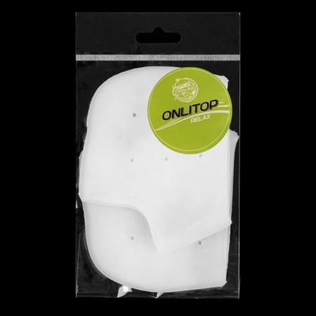 Pediciers, moisturizing, silicone, with perforation, 10 × 9 cm, One size, white color, white-4