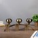 Climber Metal 3 Candles "Elegance" under the brass 15x42.5x8 cm