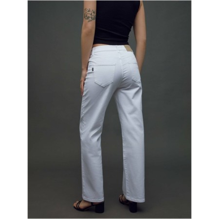 Women's jeans Conte Elegant Wide Leg, size m, color White-2