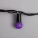 Garland “thread” 20 m with nozzles “balls 1.5 cm”, IP44, dark thread, 200 LED, purple purple, 8 modes, 220 V