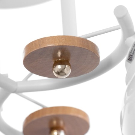 Gabriel chandelier 3x60W E27 white 46x46x28cm-6