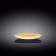 Round plate Wilmax England Spiral, D = 18 cm, yellow color