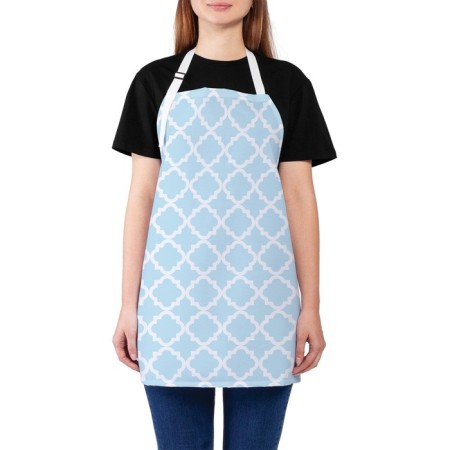 Apron kitchen with a photo print "Simple ornament", adjustable, size OS