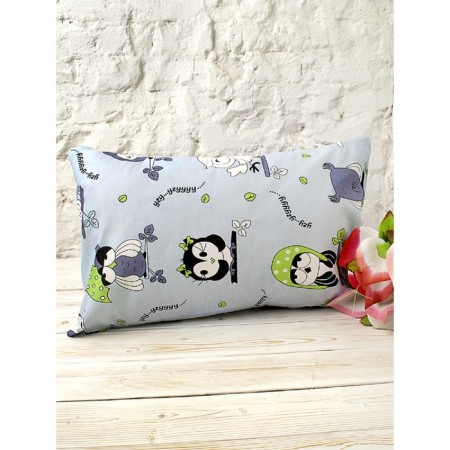 Pillowcase, size 40 × 60 cm, calico, owl print