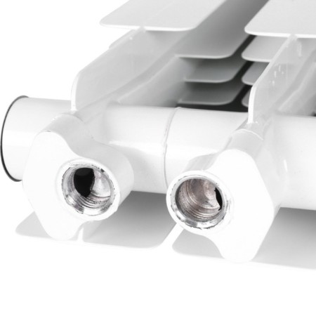 Aluminum radiator Stout Bravo, 500 x 80 mm, 8 sections, lower right connection-4