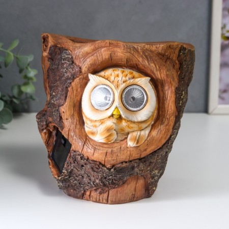 Souvenir Polystone Light "Little Filin in the hollow" from the solar battery 17x12.5x18 cm