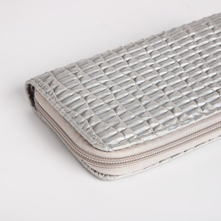 Women's wallet with lightning, silver color-2