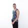 T -shirt male, blue color/camouflage, size 48
