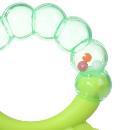 Silicone teether "strawberry", with a rattle, crumb I-3