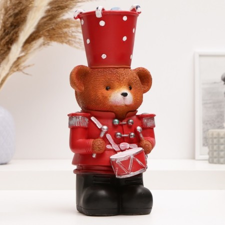 Piggy bank "Bear with drums" 29x14x13cm
