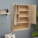Bathroom mirror "Valencia 55", the oak tree is light, 55 x 75 x 17 cm
