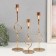 Climber Metal "Domitia" set 3 pcs gold d = 2cm height 31; 25.4; 21.5 cm 8x8x31 cm