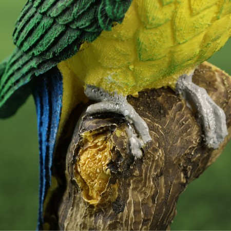 Garden figure "Parrot on a branch" 22x8x9cm-5