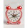 Watch alarm clock "Heart", on batteries, 9 x 4 x 11.5 cm