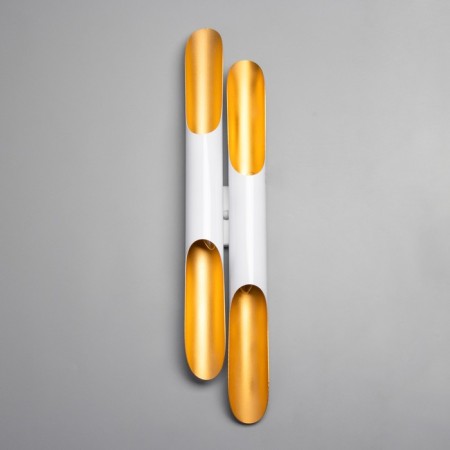 Sconces "bambo" 4he27 40W white gold 6x12x60cm-2