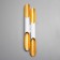 Sconces "bambo" 4he27 40W white gold 6x12x60cm