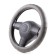 Autoprofi steering wheel, eco-leather steering, 9 cm girth, dark gray, size m, 37-39 cm