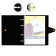 Notebook on rings A5, 80 sheets in the Erichkrause "Accent" cage, plastic cover, button, offset unit, whitewash 100%, mix