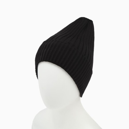 Female Winter hat, black color, size 52-56-6