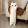 Soft toy-podushka "cat", 65 cm, white color