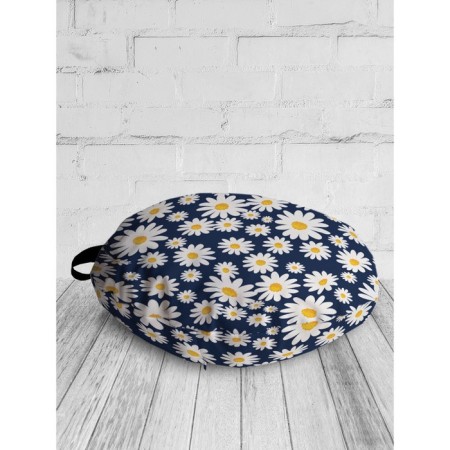 Pillow Sidushka "Field of daisies", decorative, d = 52 cm-1