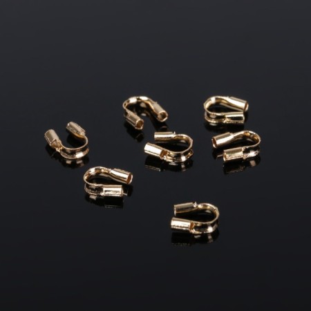 Tread for protecting a cable of 5 × 4 mm (set 50 pcs.), Color gold