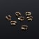 Tread for protecting a cable of 5 × 4 mm (set 50 pcs.), Color gold