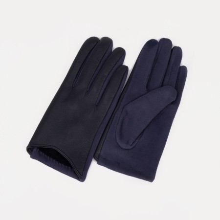 Gloves are female, dimensionless, without insulation, blue color