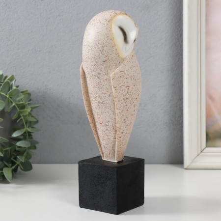 Souvenir Polystone "Owl - the user of the siberian on the hemp" Sand 8.5x7x19 cm-1