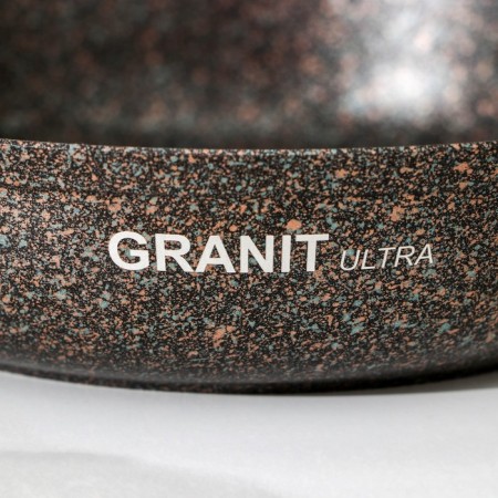 Granit Ultra pan, D = 22 cm, removable handle, anti -stick coating, black color, Mix handle-8