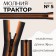 Lightning "Tractor", No. 5, detachable, automatic lock, 70 cm, orange/black color