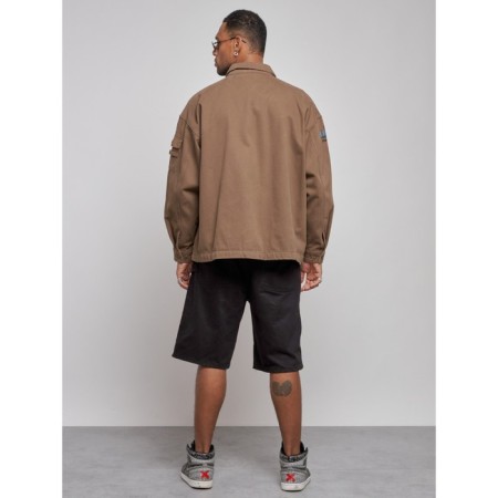 Jeaning jacket men's, size 56, brown color-3