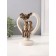 Polystone souvenir "Lovers in a stone heart with roses" under bronze 8.8x15.7x20cm 10686