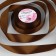 Satin tape, 25 mm × 23 ± 1 m, color dark brown No. 32