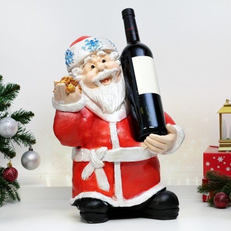 Standing for a bottle "Santa Claus" 28x48cm
