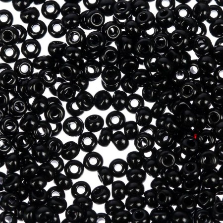 Czech Republic "Gamma" Round "2" 10/0 2.3 mm, 50 g (B098 Black)