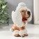 Souvenir Polystone stand for glasses "Poodle" 9x8x13 cm