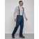 Semi-combinezone ski insulated male winter, size 50, dark blue color