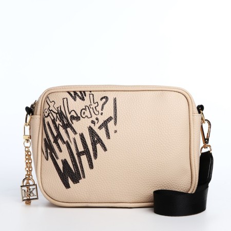 Artificial leather bag "What", 19*14*6 cm-1