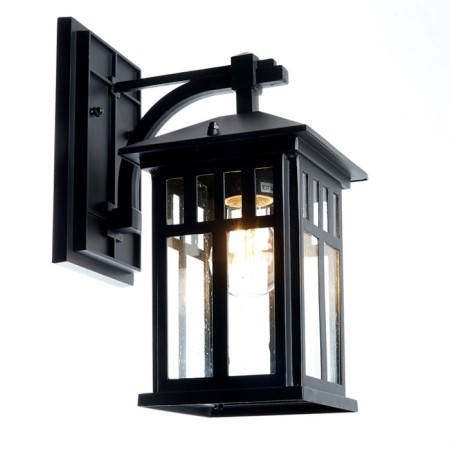 Sadovo-park lamp Feron PL671, IP44, E27, 60 W, 220x155x315 mm, black color-1