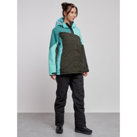 Ski costume female winter, size 58, turquoise color-2